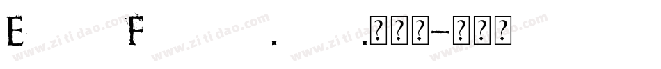 Estrela Fulguria .1748.生成器字体转换